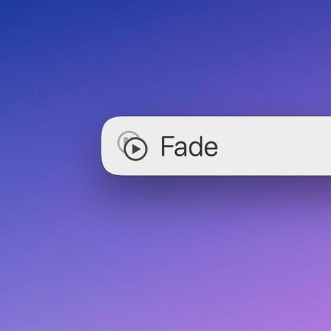 Selected LaunchBar action named "Fade"